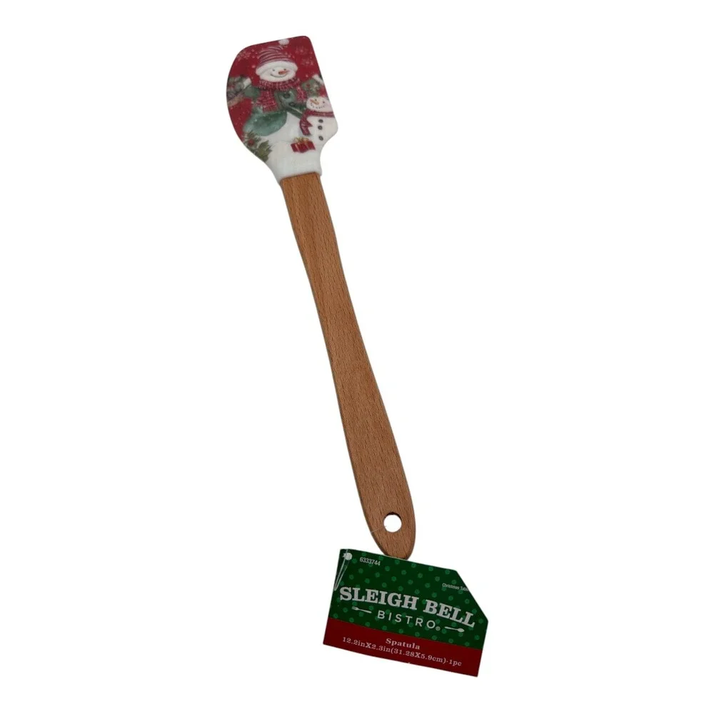 Sleigh Bell Bistro Hobby Lobby Snowman silicone spatula NWT